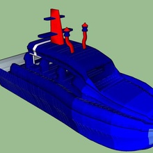 bateau-boat Spiel - Spielzeug Boote Boot Spiele Bad pool Badewanne Schwimmbad 3d print model - Mito3D