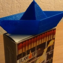 bateau papier paper boat art 3d print model - Mito3D