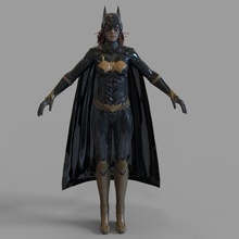 batgirl-de-batman-arkham-cavaleiro vários batman armadura além herói superman capacete wearable robin cavaleiro escuro a maravilha arkham dc brincalhão morcego cape super-herói 3d print model - Mito3D