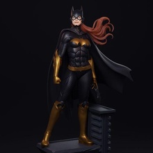 batgirl 3d açao figura 3d print model - Mito3D