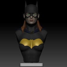 batgirl bust batman robin dc gotham sculpture figure 3d print model - Mito3D