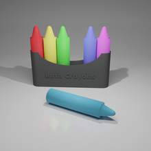 bath bomb crayon case 3d print model - Mito3D