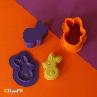bath bomb mold - easter bunny bathbomb knit cap easter-themed gift 3d print model - Mito3D