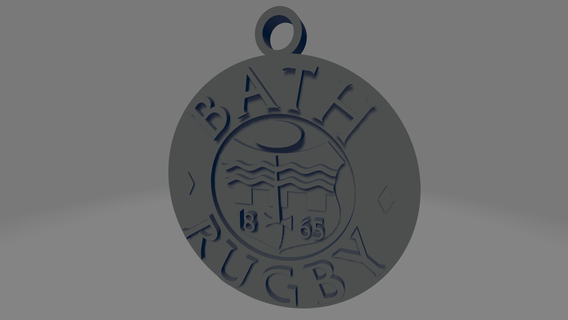 bath rugby keychain england uk united kingdom sport premiership gallagher team souvenir gift london 3d print model - Mito3D