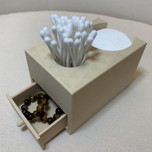 salle de bains la boîte tiroir maison conception coton-tige disque le coton plaquettes 3d print model - Mito3D