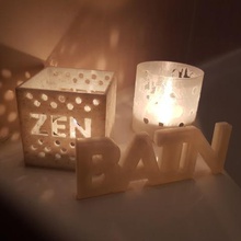 bathroom decoration home year-end celebration candle jar bathtub competes art challenge phosphorescent accessories utensils useful gift gifts first year 2018 3d print model - Mito3D