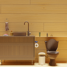 bathroom design architecture furniture room wood family house interior wooden indoor 3d print model - Mito3D