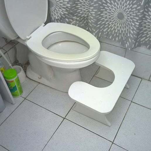 bathroom footstool home squat wc 3D print model - Mito3D