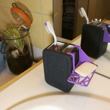 banyo organizer ev tutucu diş fırçası sabun tıraş makinesi 3d print model - Mito3D