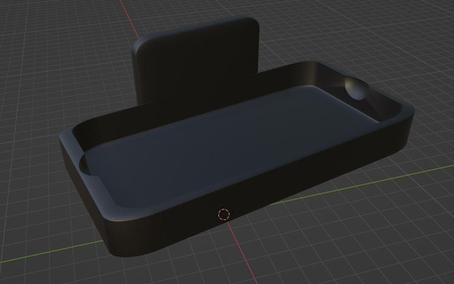 banyo duş tuvalet duvar tepsi Kulp destek seyyar telefon 3d print model - Mito3D