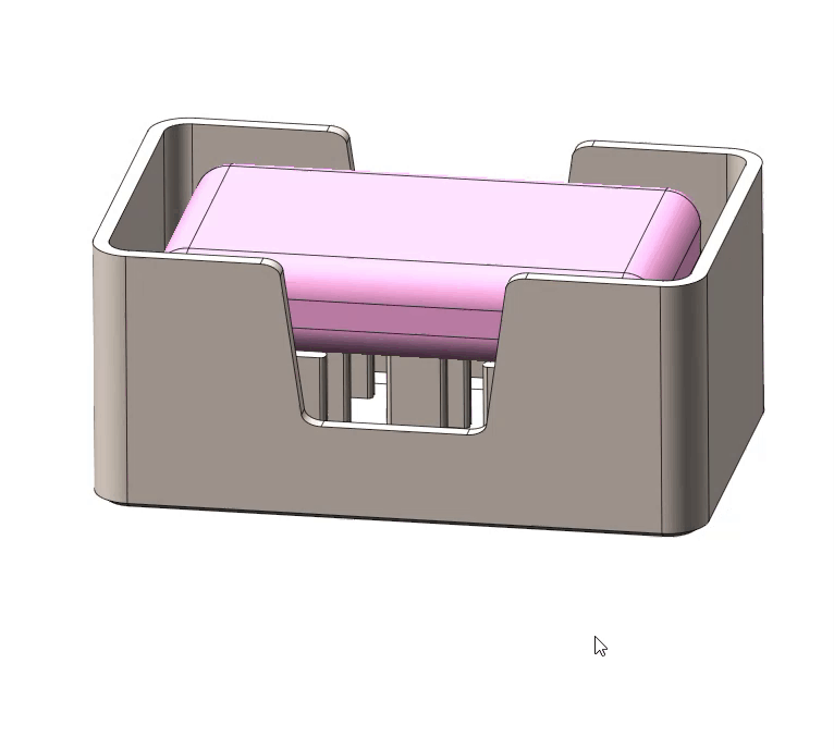 banyo sabun tabak sızıntı Su Kulp destek konteyner organizatör 3D print model - Mito3D