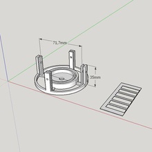 küvet drenaj süzgeç vakum ıkea stugvik kanca parçaları monte edilmiş ev banyo 3d print model - Mito3D