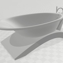 vasche bagno impostato 1 3d print model - Mito3D
