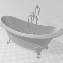 bathtubs set 2 3d print model - Mito3D
