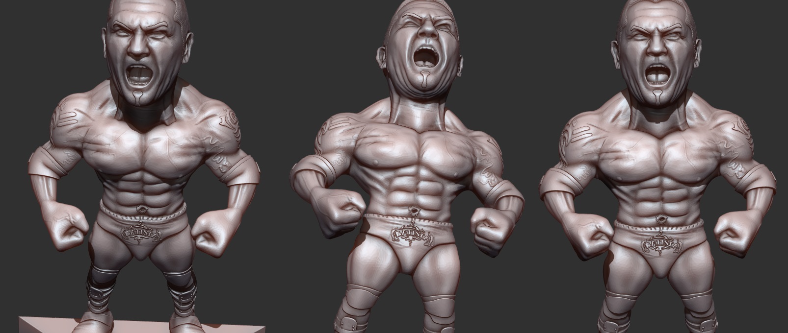 Batista çeşitli wwe üçlü wcw ECW çiğ yere serme John Cena jhon cena cenazeci Roma hükümdarlık raomnreigns güreş güreşçi ufc mma 3D print model - Mito3D