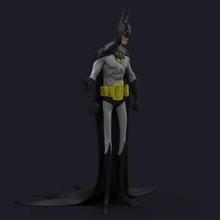 batman stilisiert Batman Spielzeug Zahl Aktion 3d print model - Mito3D