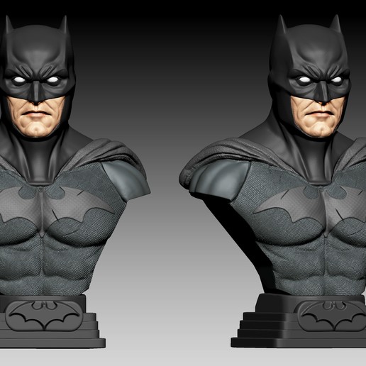 batman a arte personagem modelagem, colecionavel zbrush estúdios xm busto bateman 3D print model - Mito3D