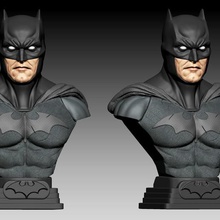 de batman art personagem modelagem colecionavel zbrush les studios xm busto bateman 3d print model - Mito3D