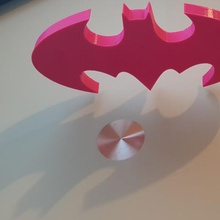 batman art il logo gli eroi dc decorazione fan house 3d print model - Mito3D