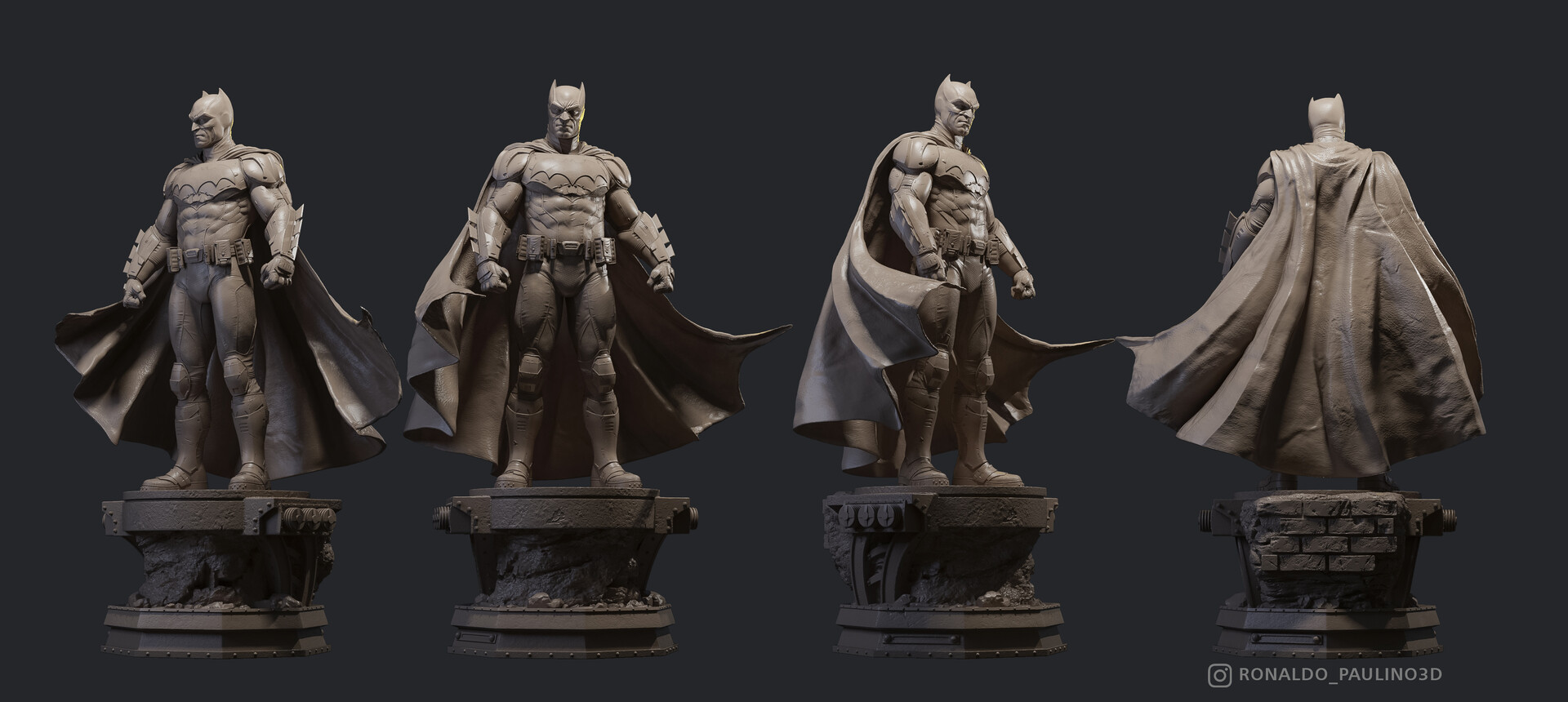 Batman dc kamenrider 3dprinting giocattolo d'arte whiteranger 3D print model - Mito3D