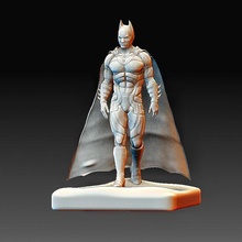 Batman statua carattere arte alto poli testa stampabile modello 3d print model - Mito3D
