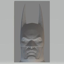 batman busto decoración dc historietas 3d print model - Mito3D