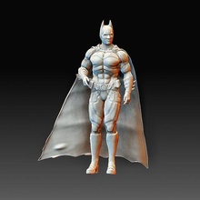batman arte personagem imprimível modelo estátua Alto poli 3d print model - Mito3D