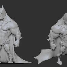 batman art cavaliere scuro dc supereroe comicbook 3d print model - Mito3D