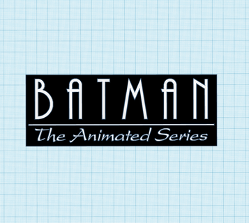 batman animado Series logotipo exibição placa maniacmancave3d 3d print model - Mito3D