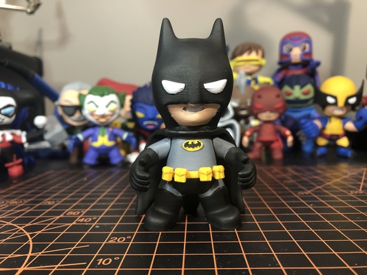 batman dc juguete figura mini coleccionable historietas 3d print model - Mito3D