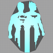 2d batman - superman dc comics metropolis gotham ev Süpermen çizgi roman 3d print model - Mito3D