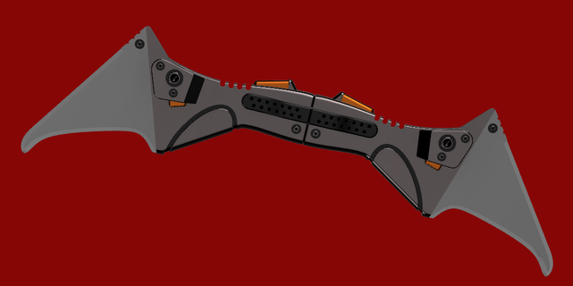 batman 2022 - batarang 3d model robert pattinson dc print cosplay prop matt reeves warner bros diy 3d print model - Mito3D