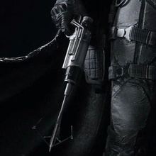 batman 2022 agarrar arma fogo arte 3d print model - Mito3D