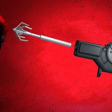 batman 2022 muñeca luchar pistola Arte 3d print model - Mito3D
