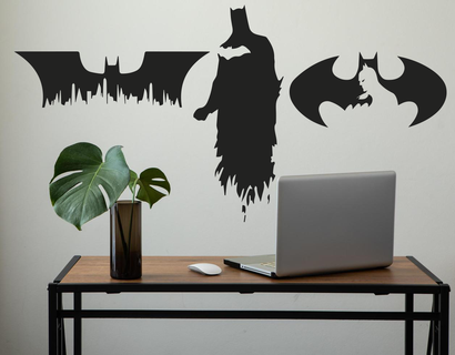 batman 2d design decorate dise os de para decorar Home logo dc comics gamers office news 2023 bruce 3d print model - Mito3D