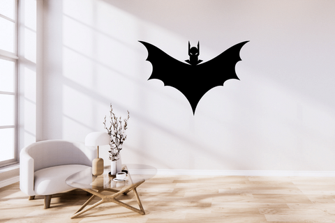 batman 2d mural Cadre art décor Gotham mur dc bandes dessinées visage 3d print model - Mito3D