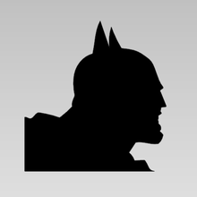 batman 2d art dc la légion des collectionneurs de boîte les super-héros bande dessinée silhouette 3d print model - Mito3D