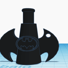 batman 3d bong bico a arte cachimbo de água shisha 3d print model - Mito3D
