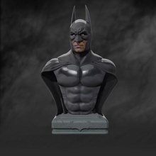 batman arkham city bust dc comics rockstead dark knight 3d print model - Mito3D