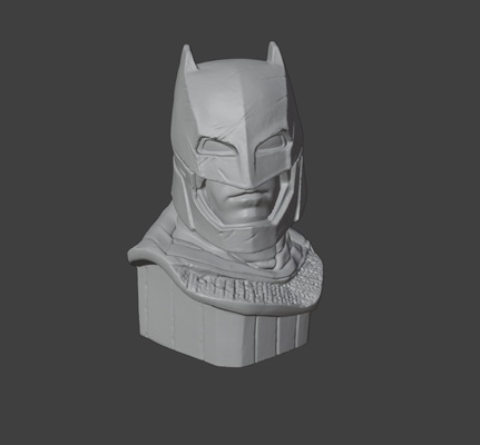 batman blindé buste superman busto armadura 1 6 chaud jouets jeu 3d print model - Mito3D
