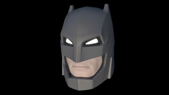 batman armored head sculpt Game hero dc game toys action figure vs superman 3d print model - Mito3D