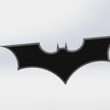 batman batarang 3d print model - Mito3D