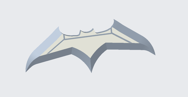 batman batarang dc historietas 3d print model - Mito3D