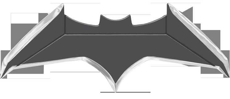 batman batarang Arkham noir chauve souris dc bande dessinée Superman Gotham joker 3d print model - Mito3D
