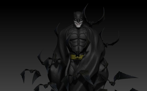 batman batcueva juego oscuro murciélago dc superhéroe héroe superhombre juguetes estatua coleccionables película dibujos animados Caballero personaje cómic 3d print model - Mito3D