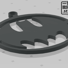 Batman batsignal portachiavi stl pipistrello Gotham dc supereroe 3d print model - Mito3D