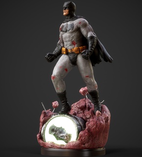 batman batsignal collectionner dc héros dccomique statue 3d print model - Mito3D