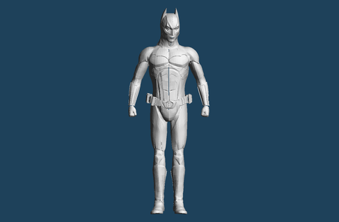 batman begins 2005 statue dark knight rises trilogy low poly dc comics christian bale christopher nolan cosplay cowl torso 3d file 3d print model - Mito3D