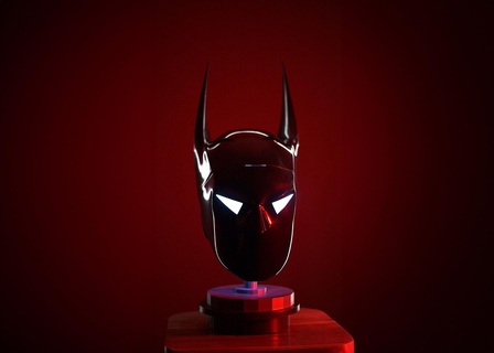 batman beyond helmet 3d print model - Mito3D