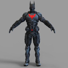batman-delà de portable l'armure complète divers batman armure au-delà le héros superman robin chevalier sombre l'émerveillement partie arkham dc joker chauve-souris cape super-héros super bande-dessinée 3d print model - Mito3D